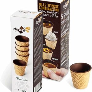 cialde wafer cioccolato,bicchieri